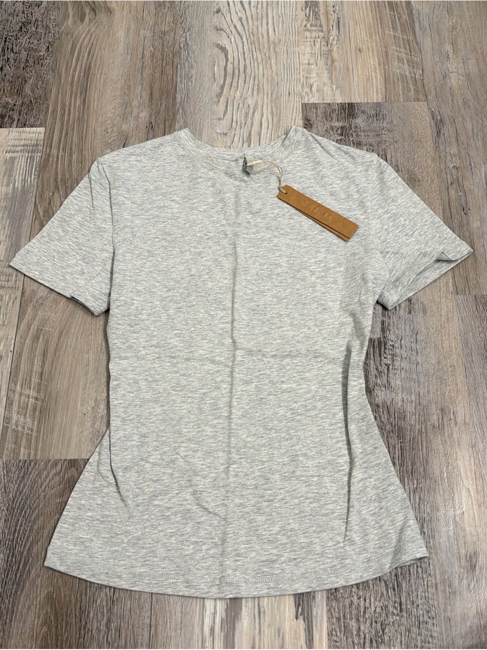 Skims cotton jersey tshirt light heather grey size xsmall New with tags